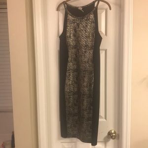 Black & gold dress